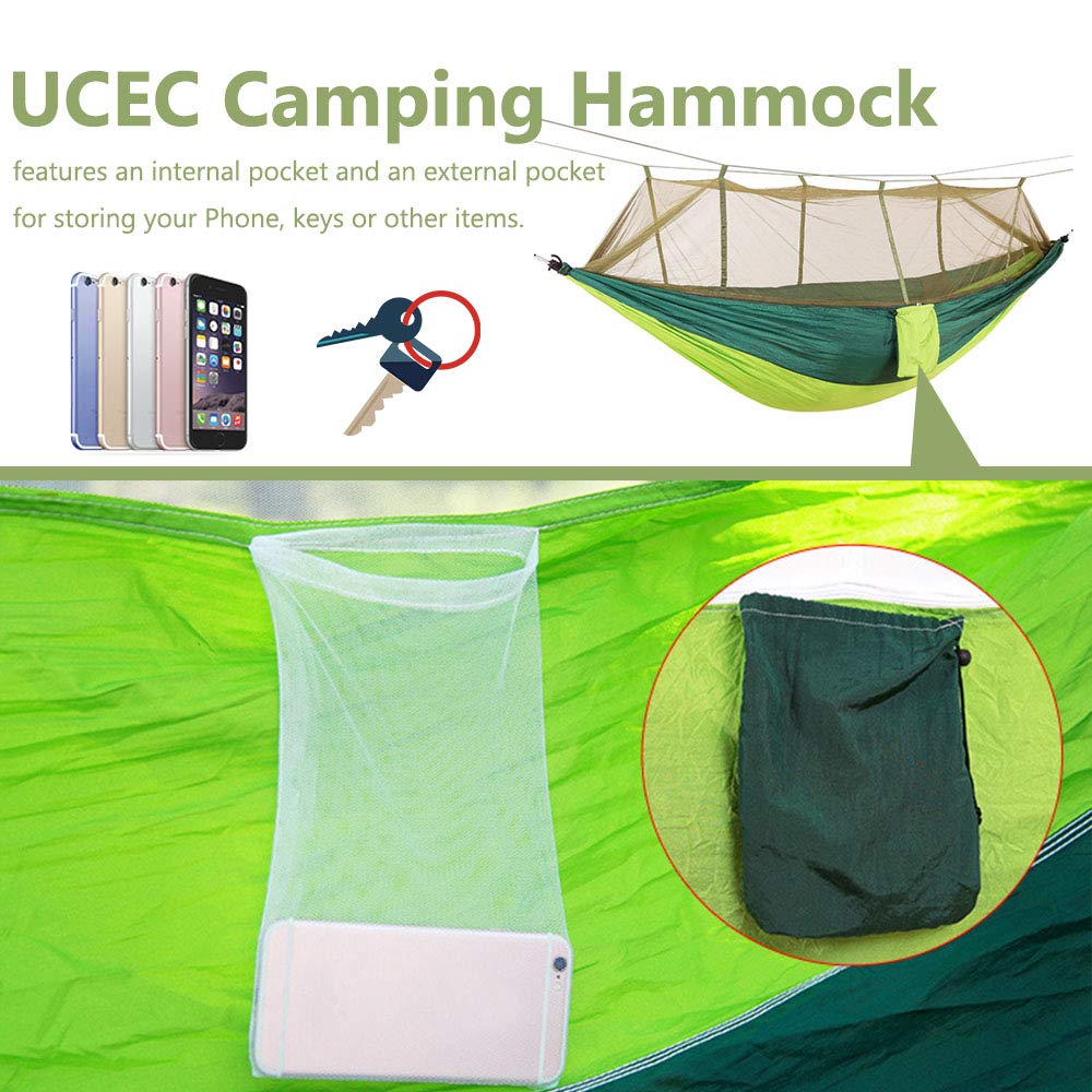 Cheap Goat Tents Camping Hammock with Net Netting Double Tree Hammock Net Lightweight Nylon Portable Hammock for Backpacking Camping Travel Beach   